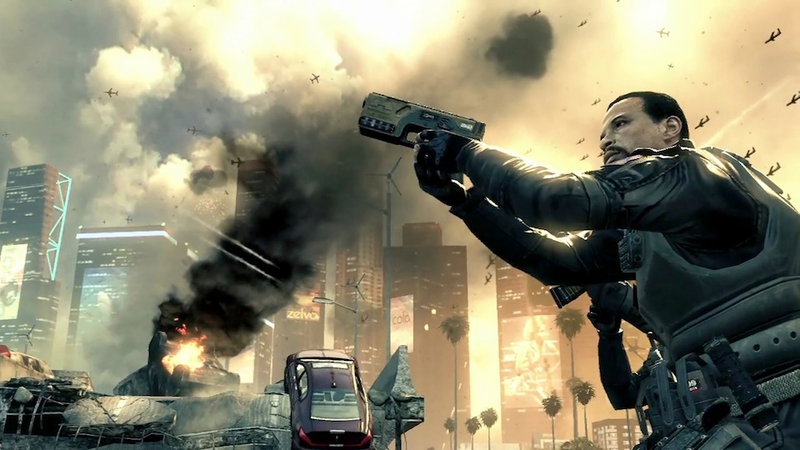 Illustration for article titled Explosive, Horse-Laden Screengrabs From Black Ops II's First Trailer